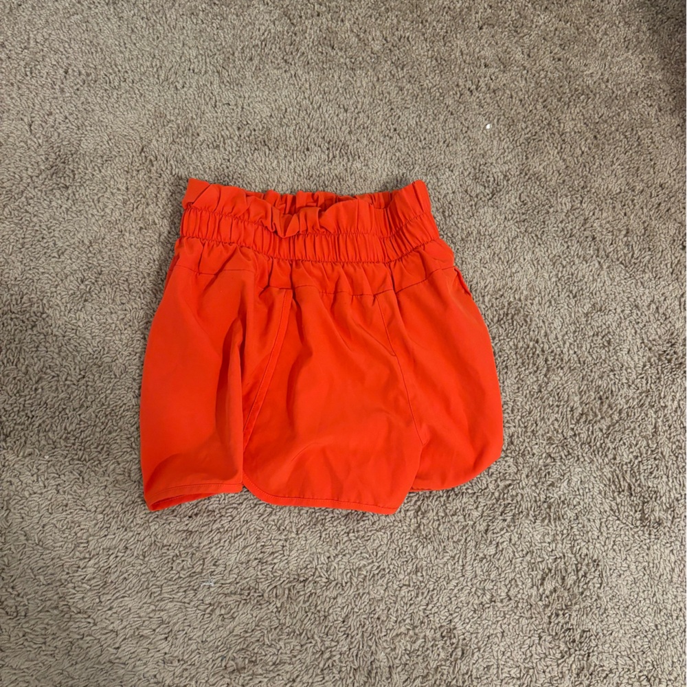 bright orange short